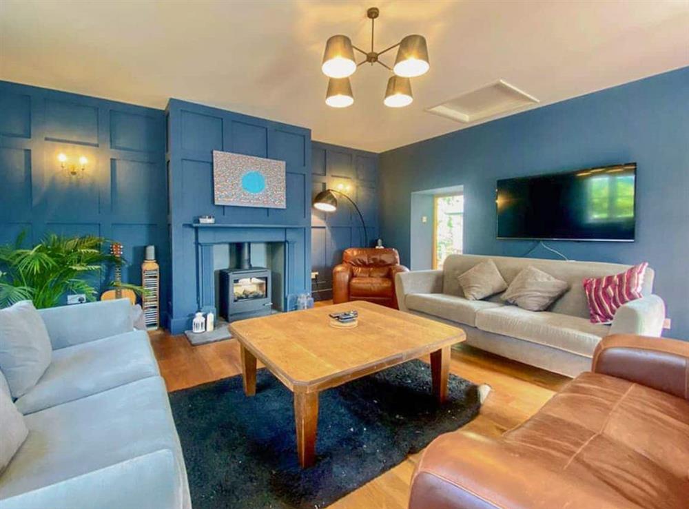Living room at Barleycombe in Axbridge, near Weston-super-Mare, Somerset