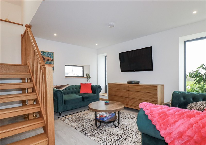 The living room at Barn 2, St. Ewe near Pentewan