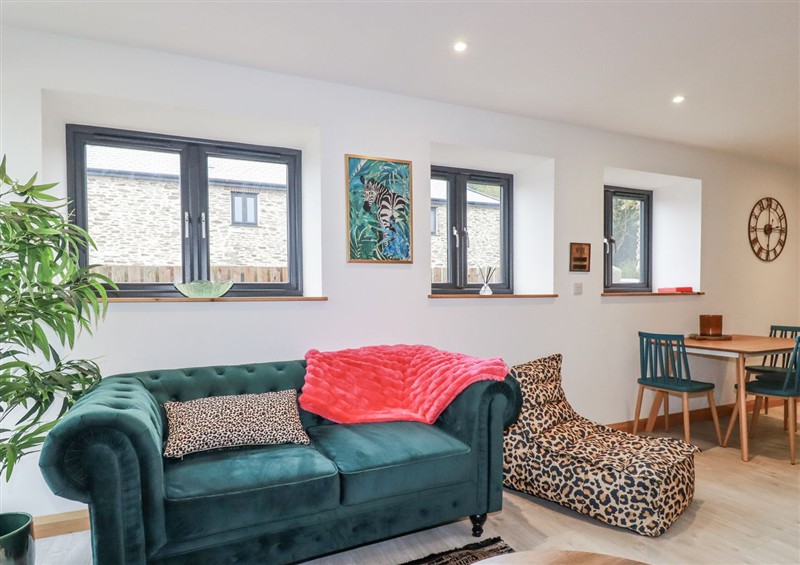 This is the living room at Barn 2, St. Ewe near Pentewan