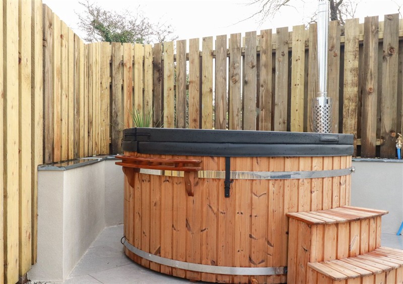 There is a hot tub at Barn 5, near Mevagissey