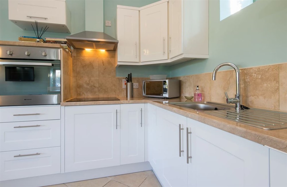 Kitchen area at Barn Cottage in Bodmin, Cornwall