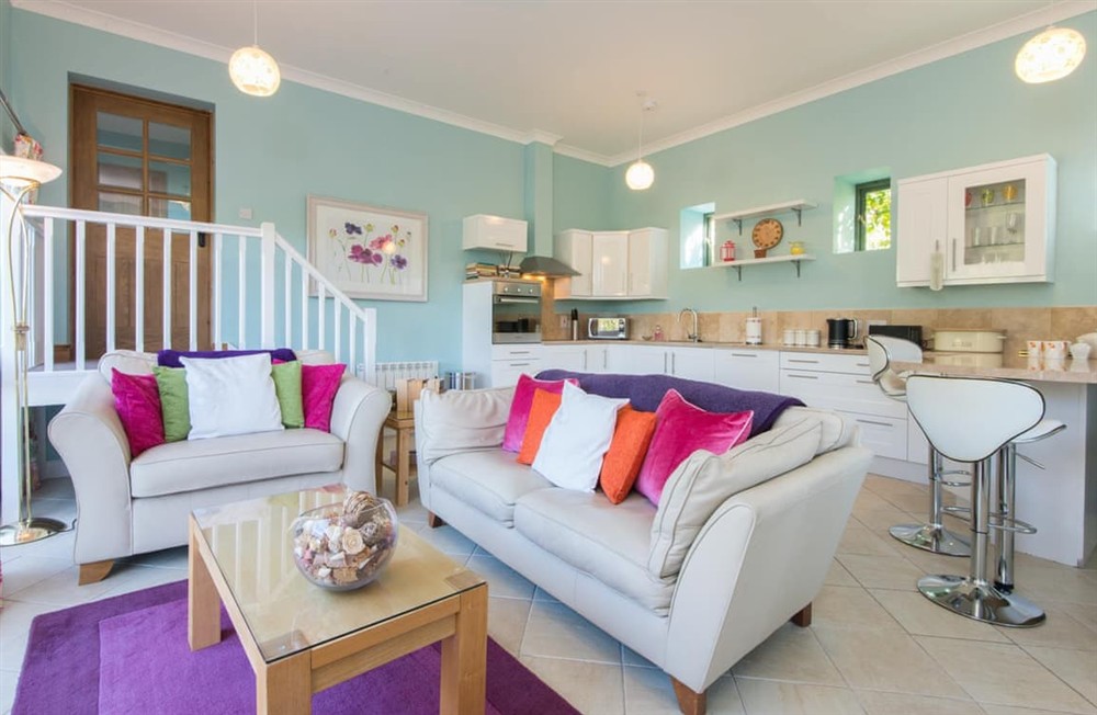Living area at Barn Cottage in Bodmin, Cornwall