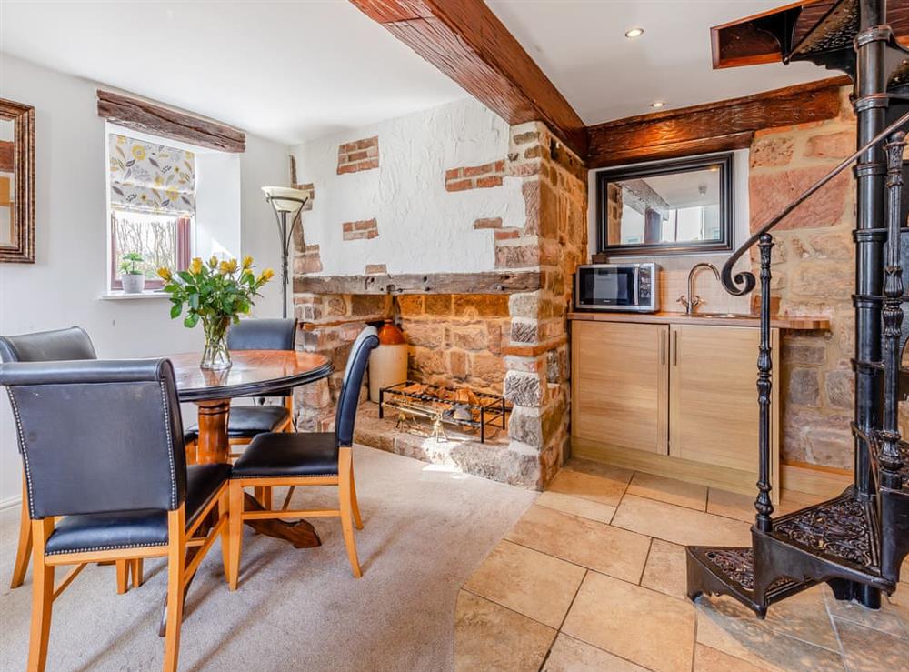 Dining Area at Barn Cottage in Horsley, near Derby, Derbyshire