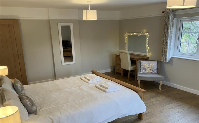 One of the bedrooms at Barn Cottage, Minehead