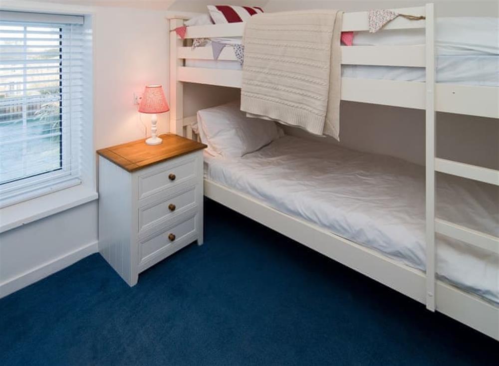 Bunk bedroom at Barn Cottage in North Cornwall, Watergate Bay & Mawgan Porth