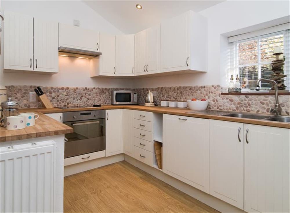 Kitchen at Barn Cottage in North Cornwall, Watergate Bay & Mawgan Porth