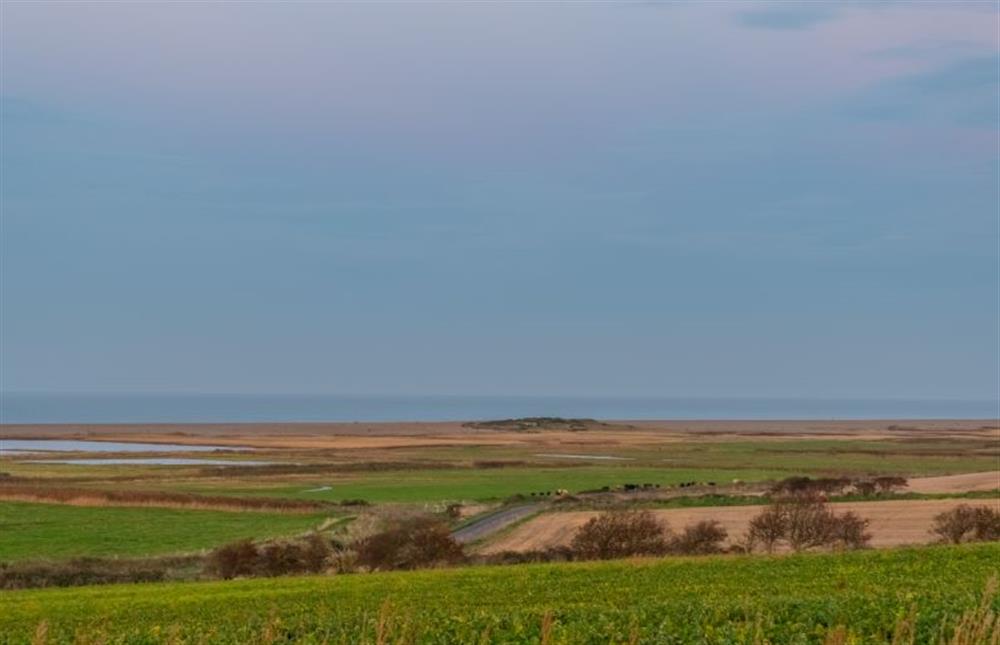 Down to the marches and beach at Barn Cottage, Salthouse near Holt