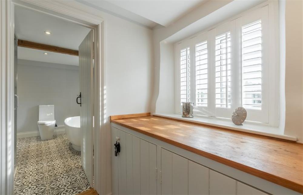 First floor: Leading to en-suite bathroom at Barn Cottage, Salthouse near Holt