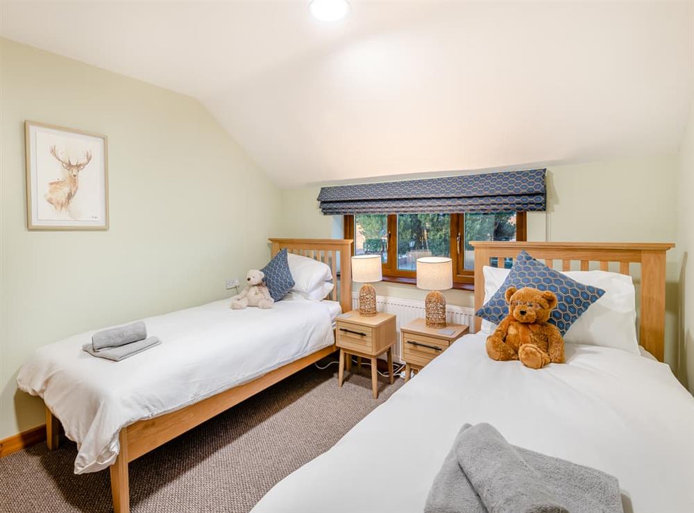 Twin bedroom at Barn House in Friskney, near Boston, Lincolnshire
