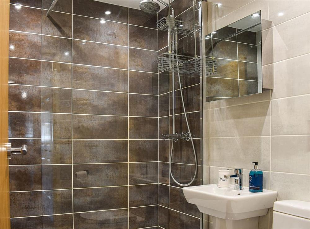 Shower room at Barn House in Giggleswick, near Settle, North Yorkshire