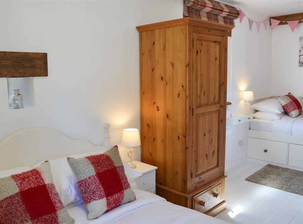 Double & single bedroom at Barn on the Green in Foolow, near Tideswell, Derbyshire, England