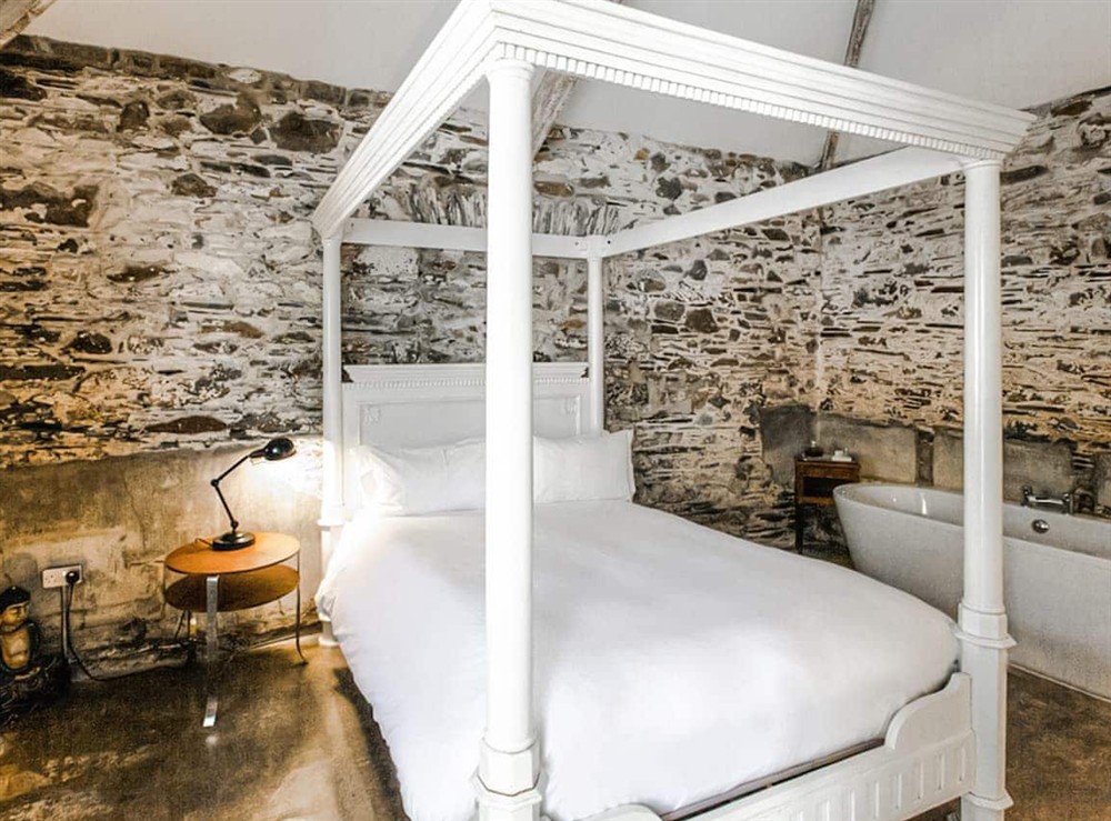 Double bedroom at Barn One in Landscove, near Buckfastleigh, Devon