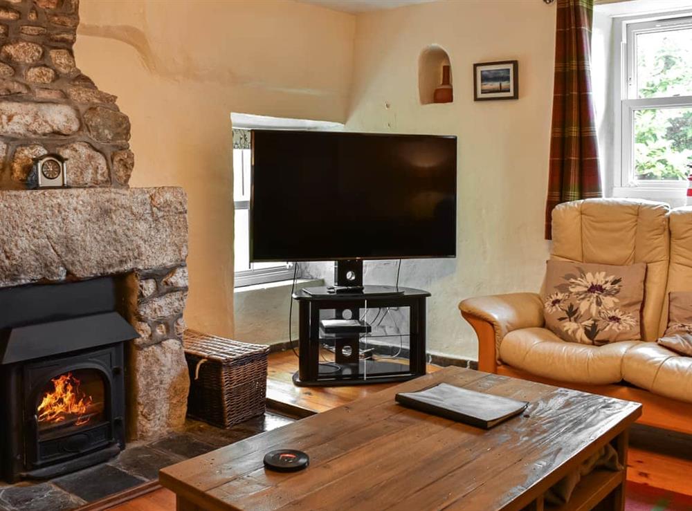 Living room at Barn Owl in Carnkie, near Redruth, Cornwall