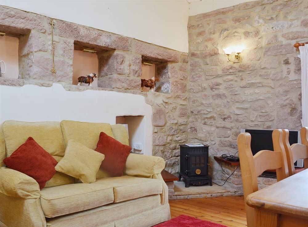 Charming living area at Barn Owl Cottage in Matlock, Derbyshire
