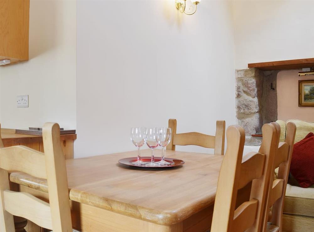 Lovely dining area at Barn Owl Cottage in Matlock, Derbyshire