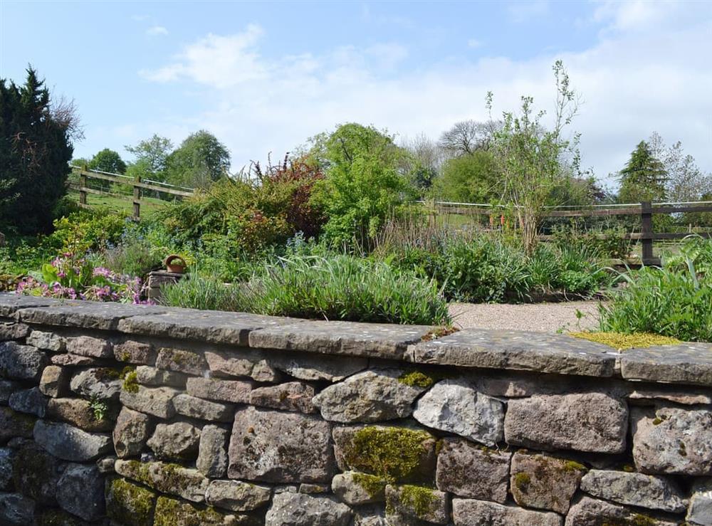 Lovely natural garden and shared grounds at Barn Owl Cottage in Matlock, Derbyshire