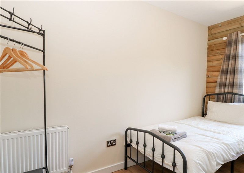 One of the 2 bedrooms at Barn Owl Lodge, Snettisham