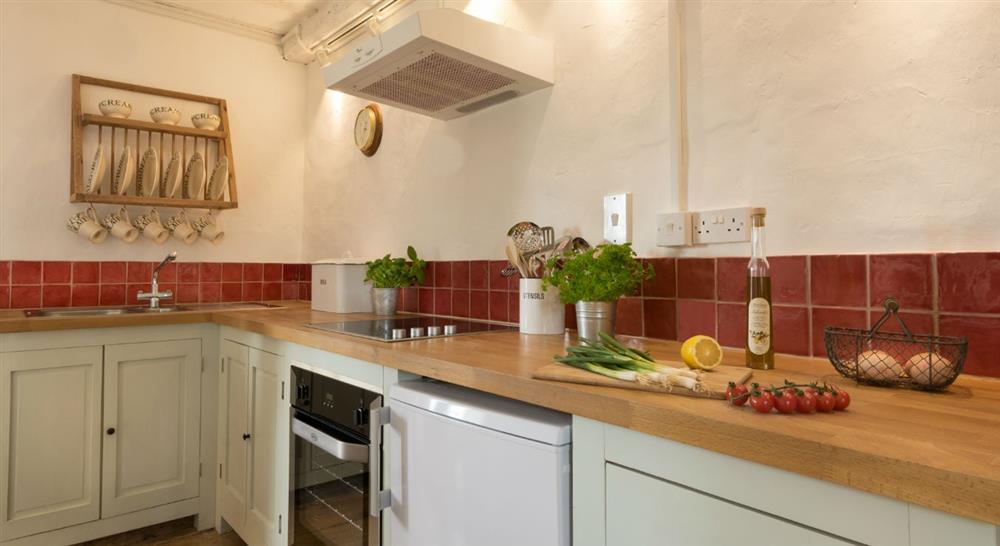The country kitchen at Barn Owl Loft in Itteringham, Norfolk