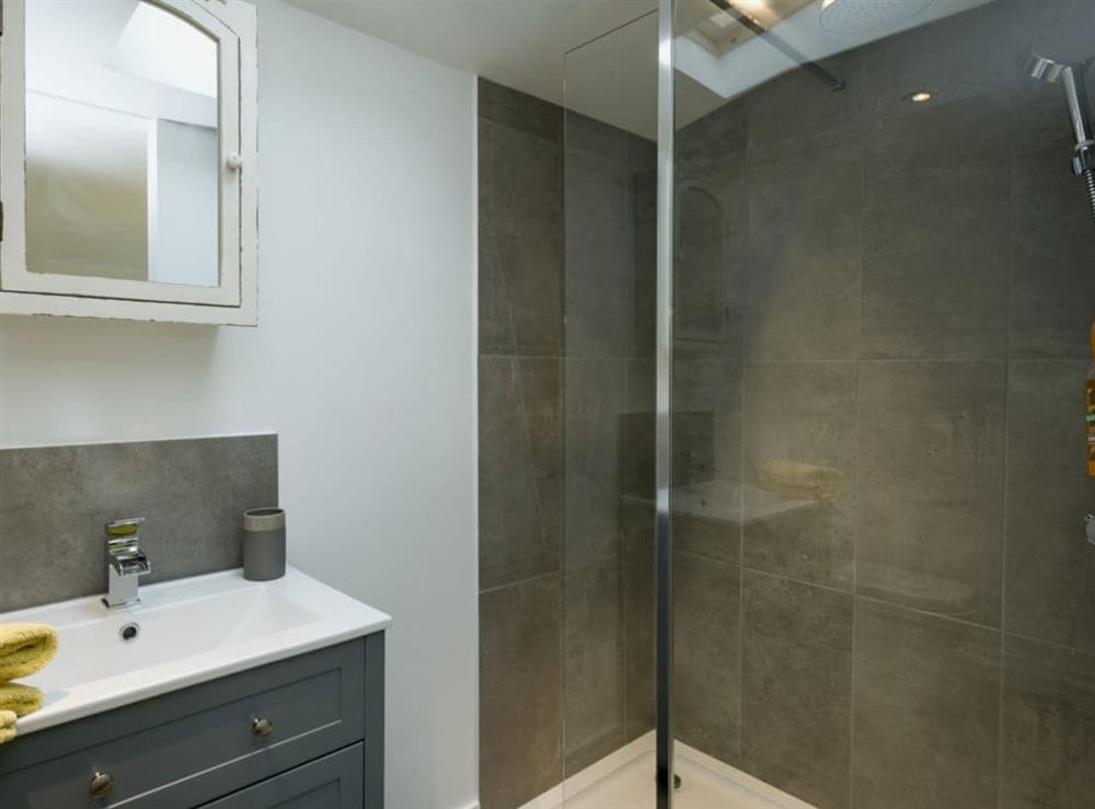 En-suite shower room at Barn Owl Retreat in Shotesham St Mary, near Norwich, Leicestershire