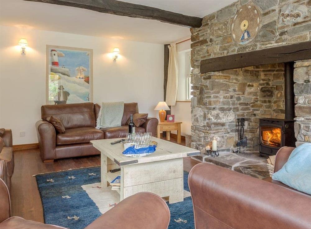 Spacious and comfortable living room at Barnacle in Bucks Mills, near Bideford, Devon