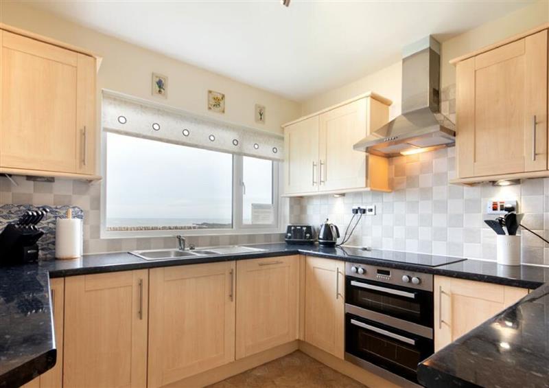 This is the kitchen at Barnacle Cove, Beadnell