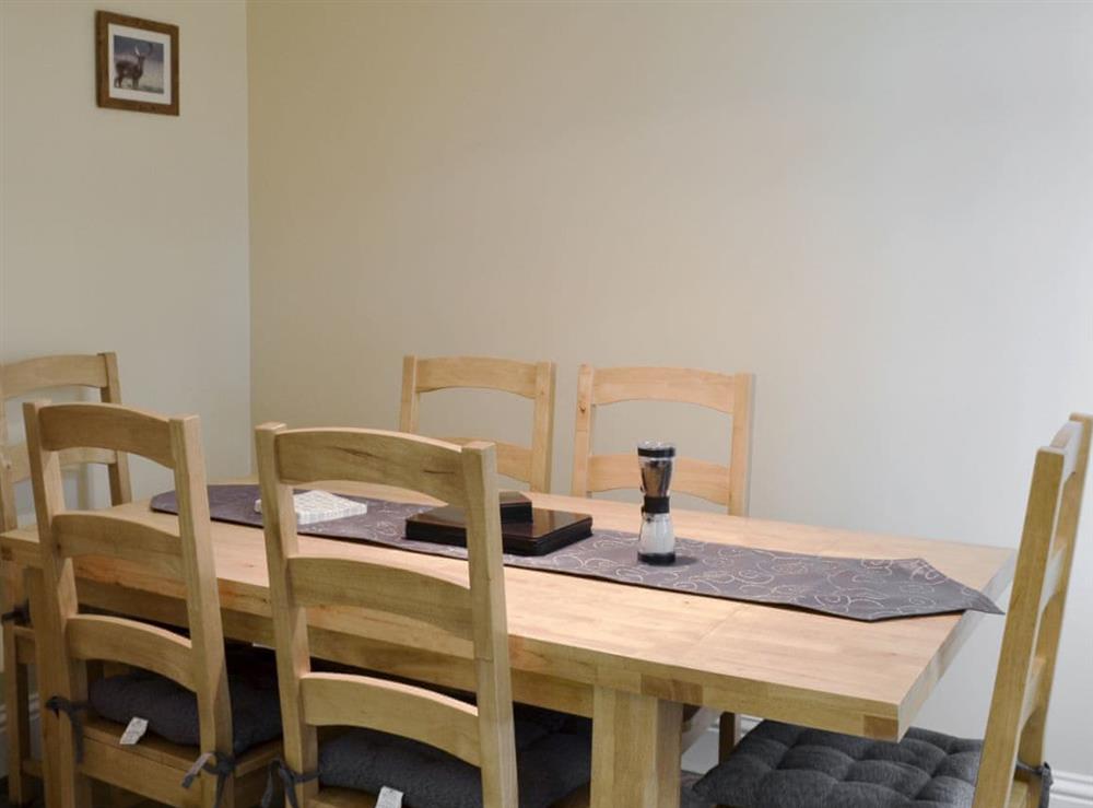 Dining room at Barncailzie Lodge in Castle Douglas, Kirkcudbrightshire
