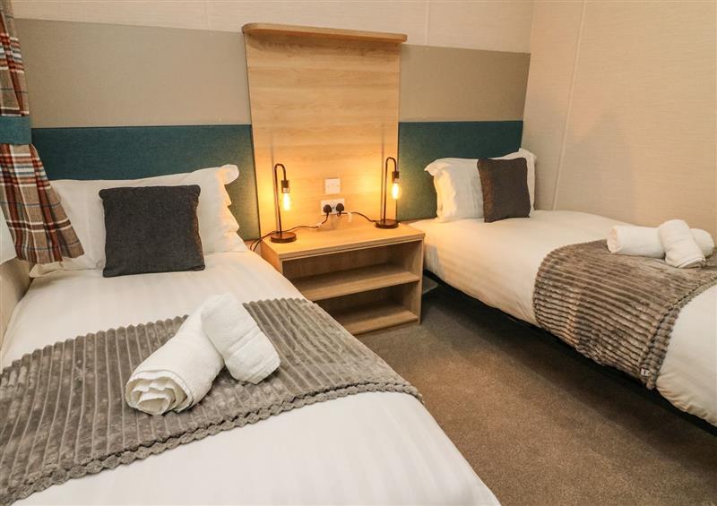 One of the 2 bedrooms at Barneys Retreat, Carnforth