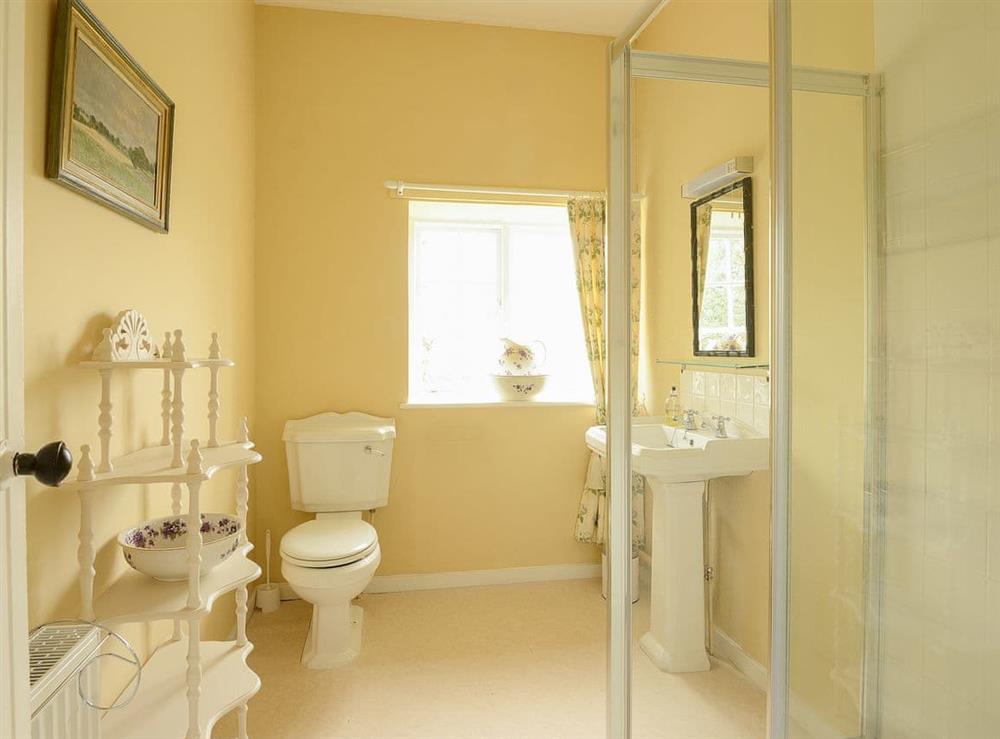 En-suite shower room at Barningham Hall Stable in Matlaske, near Sheringham, Norfolk