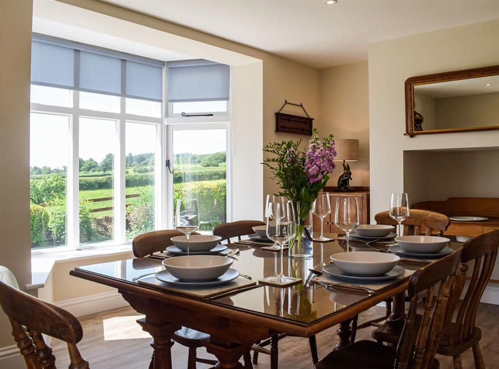 Dining room at Barnleigh in Ludlow, Shropshire