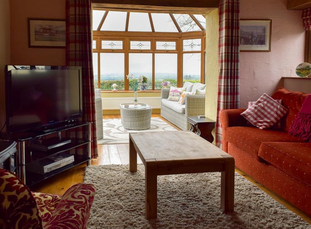 Lounge area at Barns End Cottage in Ludchurch, near Amroth, Pembrokeshire, Dyfed