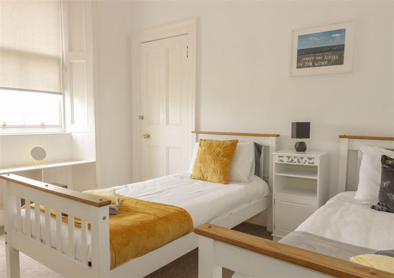 One of the bedrooms at Barns Ness Lighthouse Cottage, Dunbar