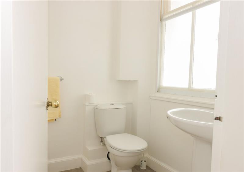 This is the bathroom at Barns Ness Lighthouse Cottage, Dunbar