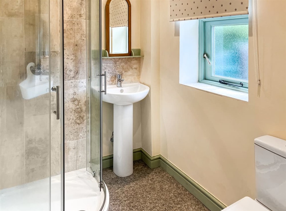 Bathroom at Barnside Cottage in Hayton, North Yorkshire
