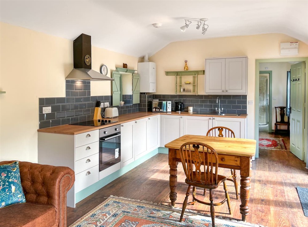 Kitchen/diner at Barnside Cottage in Hayton, North Yorkshire