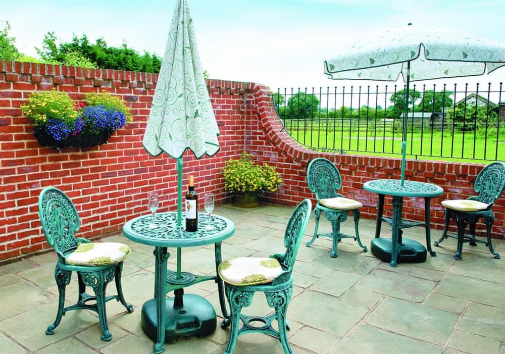 Patio at Barnstable Cottage in Lowestoft, Suffolk