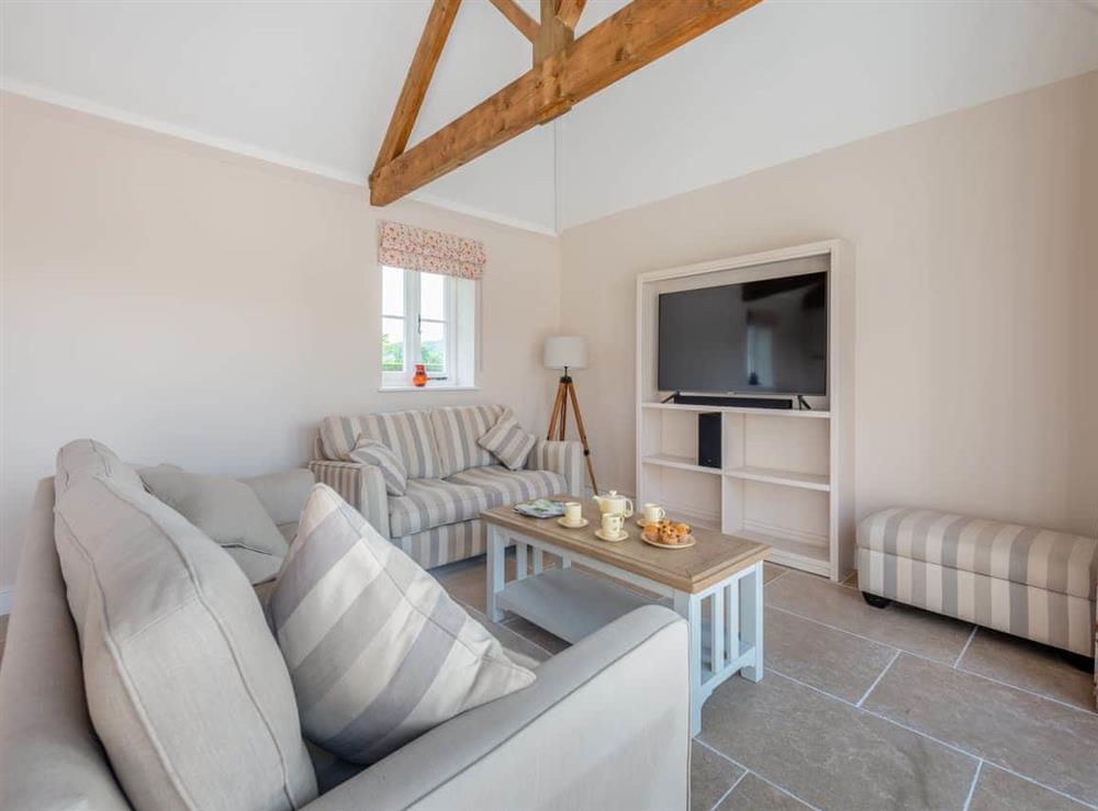 Living room at Barnyard in Chetnole, near Sherborne, Dorset