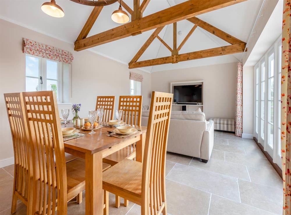 Open plan living space at Barnyard in Chetnole, near Sherborne, Dorset
