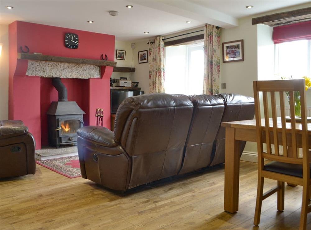 Charming open plan living area at Barrow Tenement in Lyth Valley, near Kendal, Cumbria