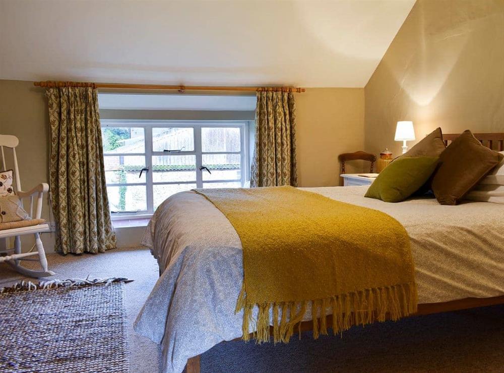 Comfortable double bedroom at Barters Cottage in Chideock, Nr Bridport, Dorset., Great Britain