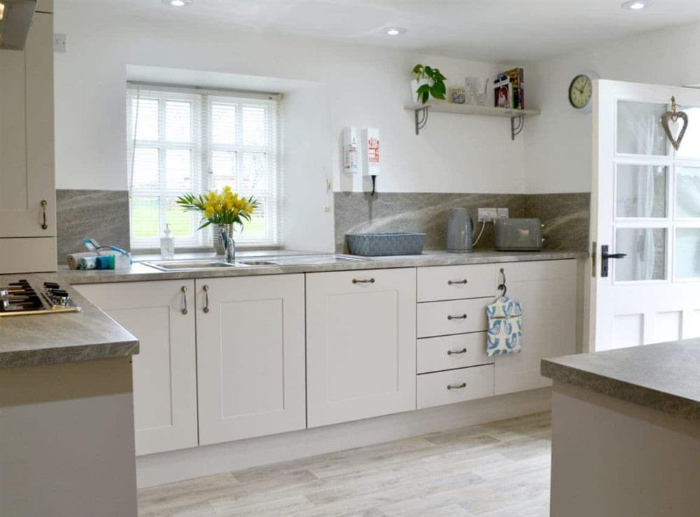 Well equipped spacious, kitchen at Barton Cottage in North Petherwin, near Launceston, Cornwall
