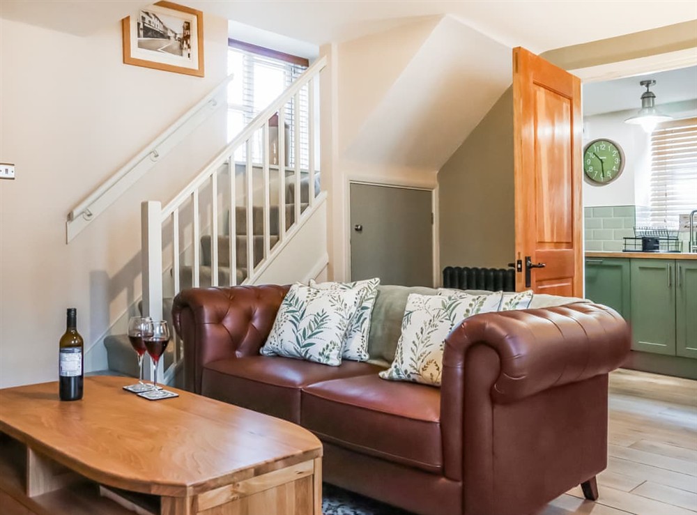 Living area at Barton Court Cottage in Cirencester, Gloucestershire