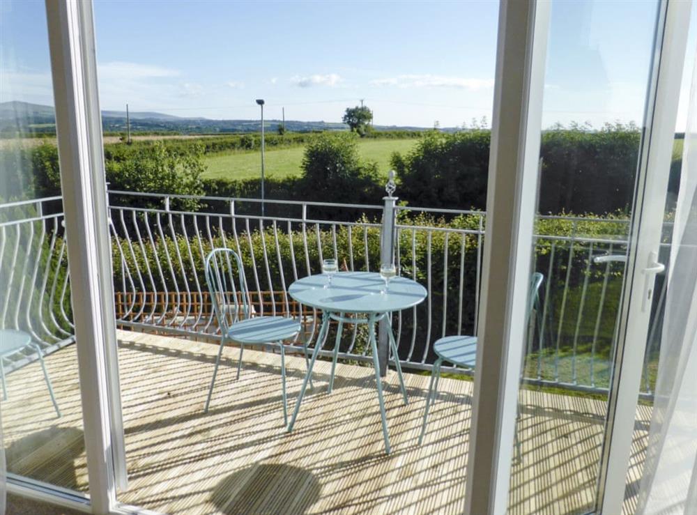 Inviting balcony with wonderful views at Barwick in Exbourne, near Okehampton, Devon