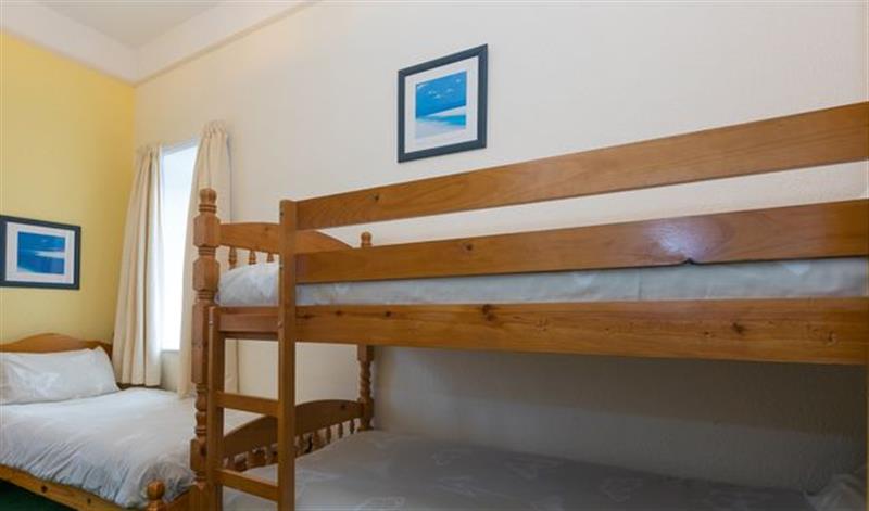 One of the bedrooms at Bassets Lookout, Portreath