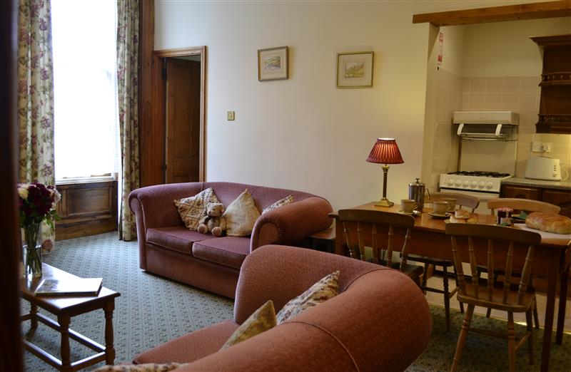 The living room at Bassett Apartment, Berrynarbor near Ilfracombe