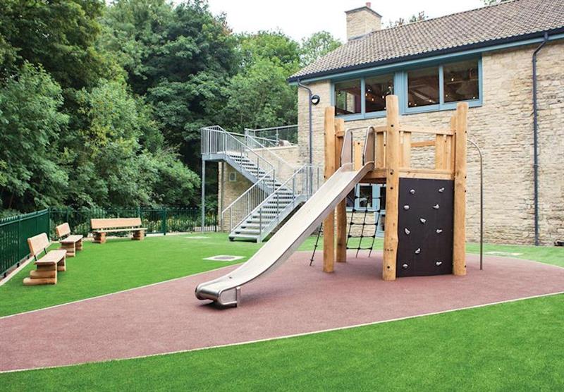 Children’s play area at Bath Mill Lodge Retreat in , Somerset