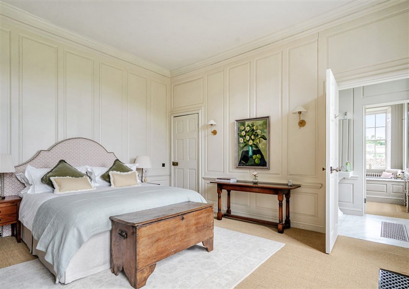 One of the bedrooms at Batheaston House, Batheaston