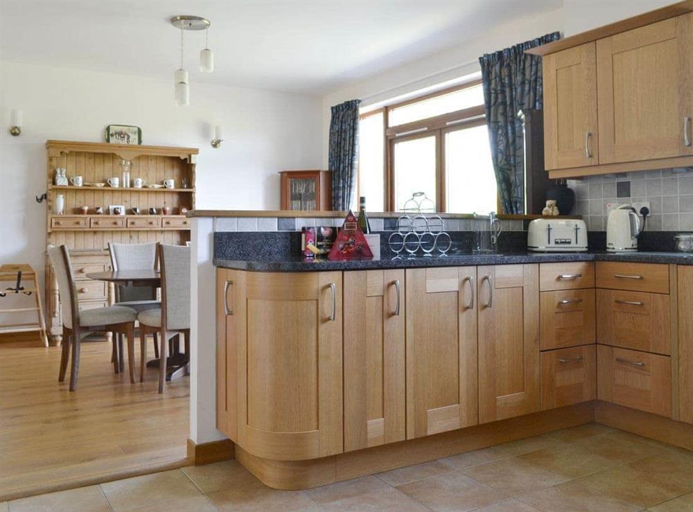 Kitchen at Battanropie Lodge in Carrbridge, Inverness-Shire