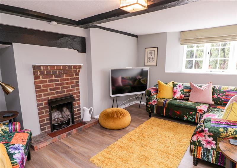 Enjoy the living room at Battel Hall Cottage, Broomfield near Harrietsham