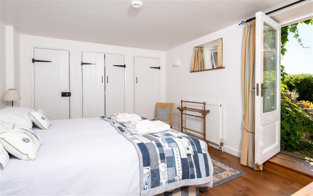 Another view of the spacious bedroom. at Battery Cottage in Noss Mayo
