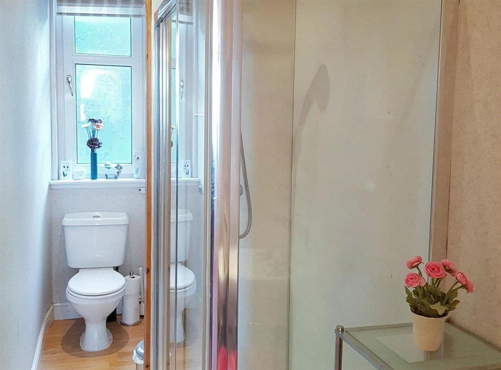 Shower room at Bay Apartment in Rothesay, Isle of Bute, Scotland